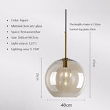 Modern Nordic Hanging Loft Glass Luster Pendant Light - Hans Lumiere