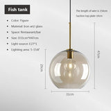 Modern Nordic Hanging Loft Glass Luster Pendant Light - Hans Lumiere