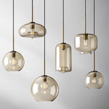 Modern Nordic Hanging Loft Glass Luster Pendant Light - Hans Lumiere