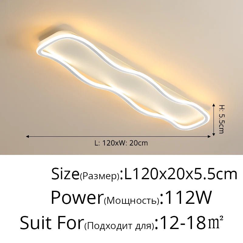 Modern Nordic LED Aisle Ceiling Light - Hans Lumiere
