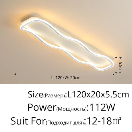 Modern Nordic LED Aisle Ceiling Light - Hans Lumiere