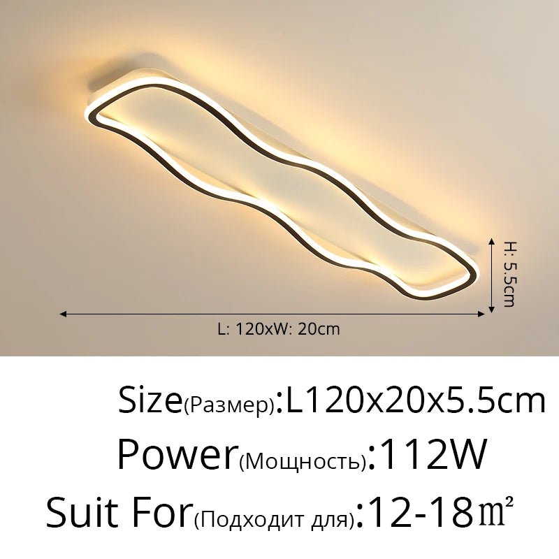 Modern Nordic LED Aisle Ceiling Light - Hans Lumiere