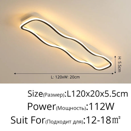 Modern Nordic LED Aisle Ceiling Light - Hans Lumiere