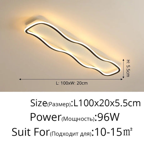 Modern Nordic LED Aisle Ceiling Light - Hans Lumiere