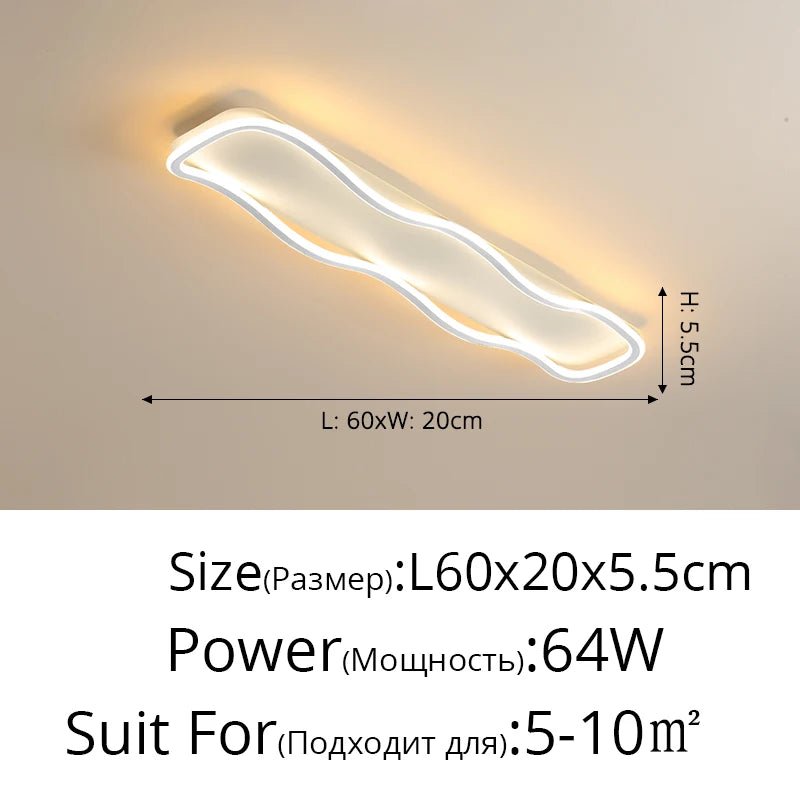 Modern Nordic LED Aisle Ceiling Light - Hans Lumiere