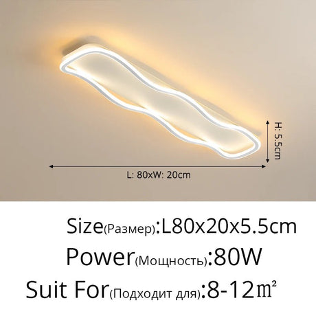 Modern Nordic LED Aisle Ceiling Light - Hans Lumiere
