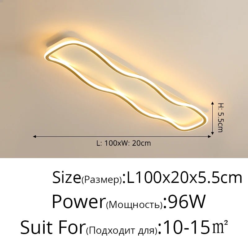 Modern Nordic LED Aisle Ceiling Light - Hans Lumiere