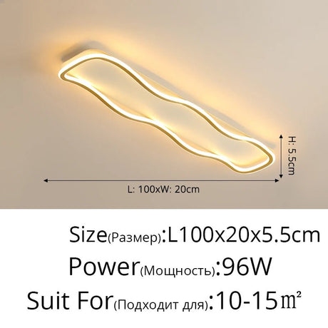 Modern Nordic LED Aisle Ceiling Light - Hans Lumiere