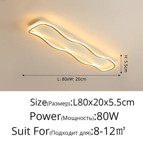 Modern Nordic LED Aisle Ceiling Light - Hans Lumiere