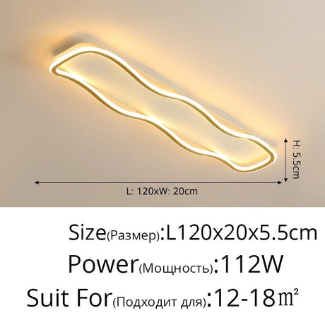 Modern Nordic LED Aisle Ceiling Light - Hans Lumiere