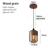 Modern Nordic LED Glass Wood Chandelier - Hans Lumiere
