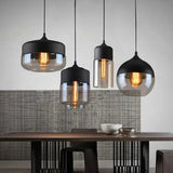 Modern Nordic LED Glass Wood Chandelier - Hans Lumiere
