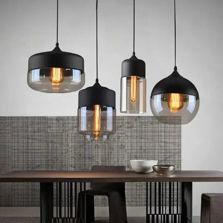 Modern Nordic LED Glass Wood Chandelier - Hans Lumiere