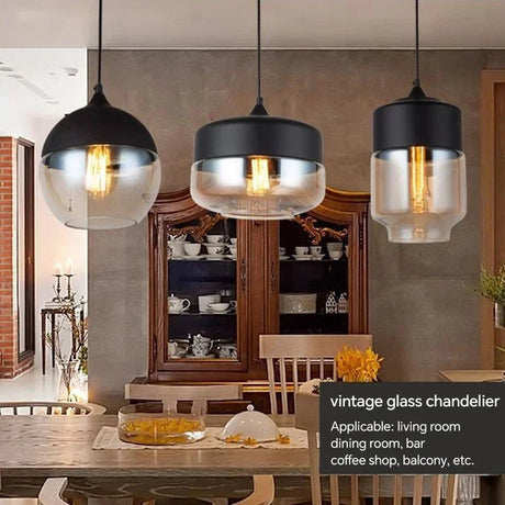 Modern Nordic LED Glass Wood Chandelier - Hans Lumiere