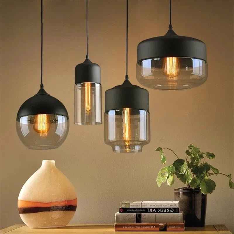 Modern Nordic LED Glass Wood Chandelier - Hans Lumiere