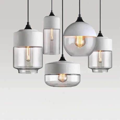 Modern Nordic LED Glass Wood Chandelier - Hans Lumiere
