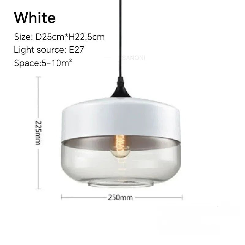 Modern Nordic LED Glass Wood Chandelier - Hans Lumiere