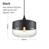 Modern Nordic LED Glass Wood Chandelier - Hans Lumiere