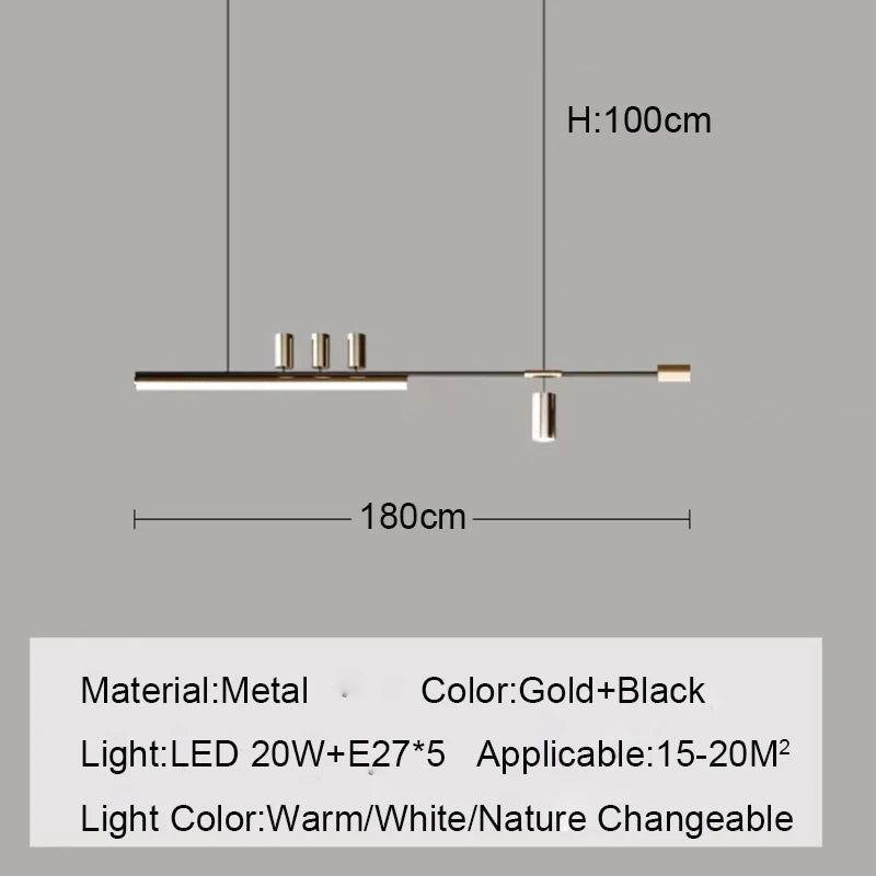 Modern Nordic LED Pendant Light Chandelier - Hans Lumiere