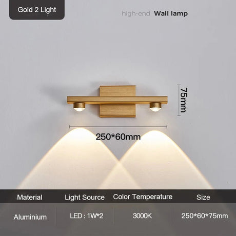 Modern Nordic Luminaire Indoor Up and Down Wall Sconce - Hans Lumiere