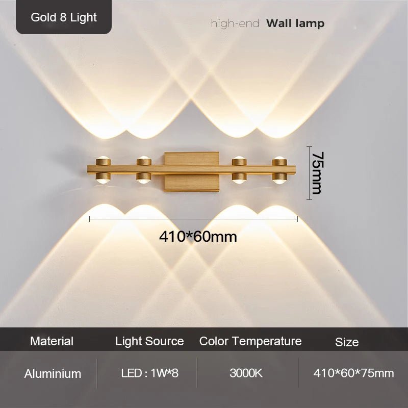 Modern Nordic Luminaire Indoor Up and Down Wall Sconce - Hans Lumiere