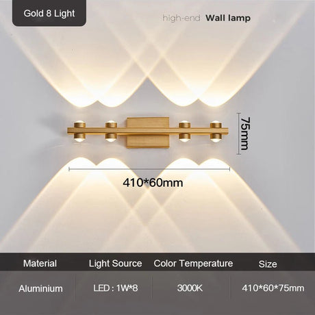 Modern Nordic Luminaire Indoor Up and Down Wall Sconce - Hans Lumiere