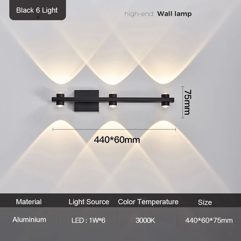 Modern Nordic Luminaire Indoor Up and Down Wall Sconce - Hans Lumiere