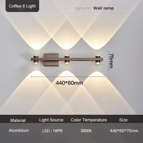 Modern Nordic Luminaire Indoor Up and Down Wall Sconce - Hans Lumiere