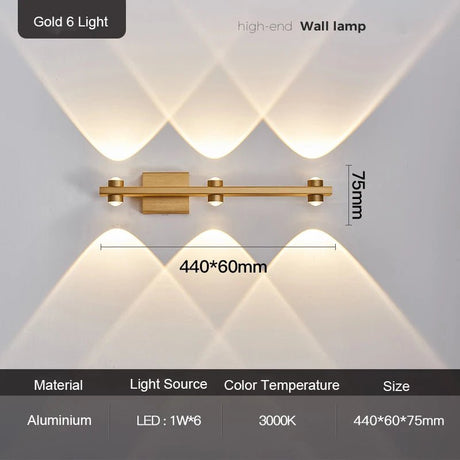 Modern Nordic Luminaire Indoor Up and Down Wall Sconce - Hans Lumiere