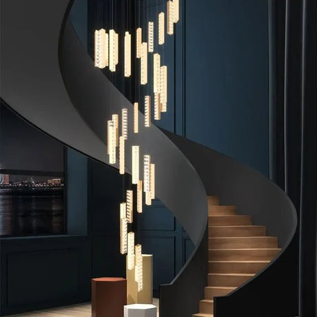 Modern Nordic Luxury Golden Silver Crystal LED Chandelier - Hans Lumiere