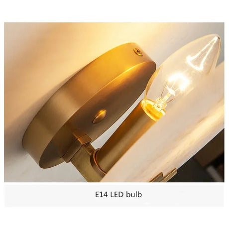 Modern Nordic Marble Round LED Wall Lamp - Hans Lumiere