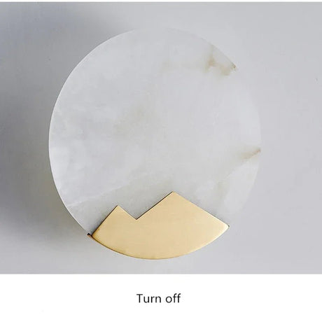 Modern Nordic Marble Round LED Wall Lamp - Hans Lumiere