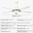 Modern Nordic Minimalist LED Ceiling Fan With Remote Control - Hans Lumiere