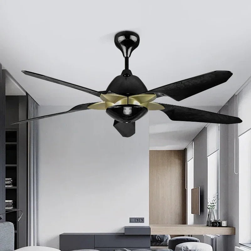 Modern Nordic Minimalist LED Ceiling Fan With Remote Control - Hans Lumiere