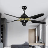 Modern Nordic Minimalist LED Ceiling Fan With Remote Control - Hans Lumiere