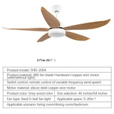 Modern Nordic Minimalist LED Fan Light With Remote Control - Hans Lumiere