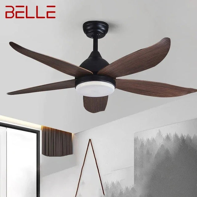Modern Nordic Minimalist LED Fan Light With Remote Control - Hans Lumiere