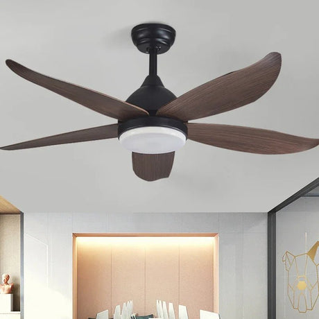 Modern Nordic Minimalist LED Fan Light With Remote Control - Hans Lumiere