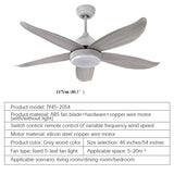 Modern Nordic Minimalist LED Fan Light With Remote Control - Hans Lumiere