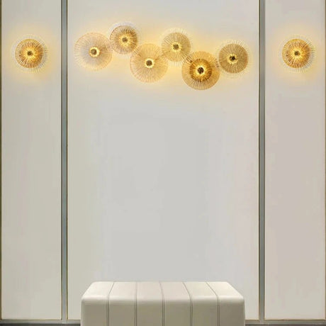 Modern Nordic Round Lotus Leaf Glass 6 LED Lights - Hans Lumiere