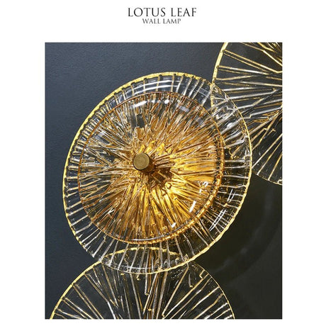 Modern Nordic Round Lotus Leaf Glass 6 LED Lights - Hans Lumiere
