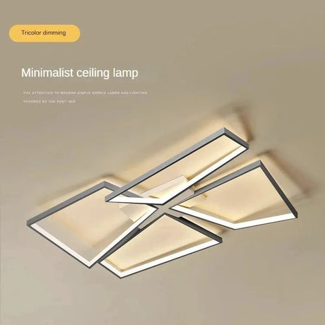 Modern Nordic Square Ceiling LED Light Fixture - Hans Lumiere