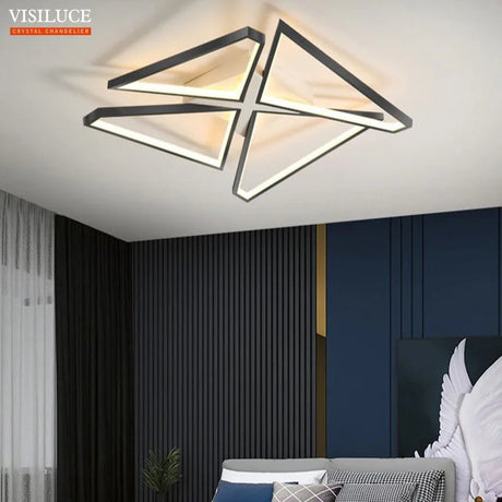 Modern Nordic Square Ceiling LED Light Fixture - Hans Lumiere