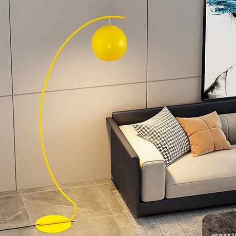Modern Nordic Yellow Fishing Floor Lamp - Hans Lumiere