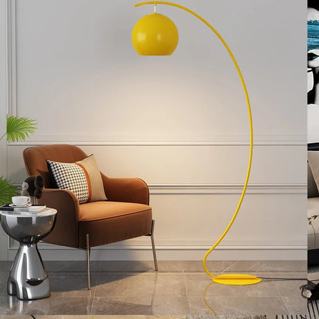 Modern Nordic Yellow Fishing Floor Lamp - Hans Lumiere