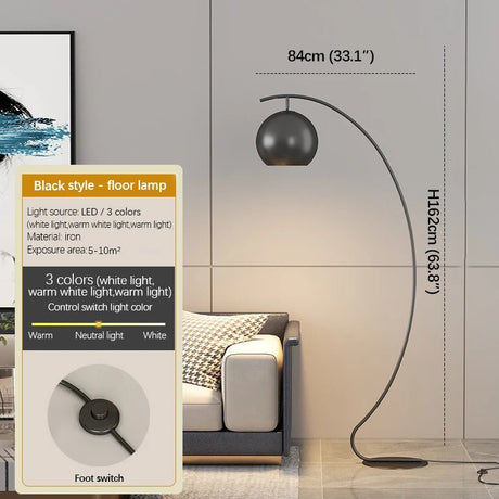 Modern Nordic Yellow Fishing Floor Lamp - Hans Lumiere