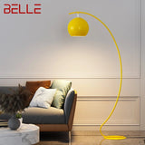 Modern Nordic Yellow Fishing Floor Lamp - Hans Lumiere