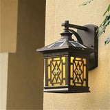 Modern Outdoor LED Solar Wall Light Fixture - Hans Lumiere