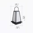 Modern Outdoor Solar Lawn Lamp - Hans Lumiere