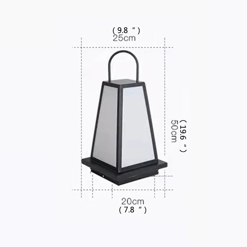 Modern Outdoor Solar Lawn Lamp - Hans Lumiere